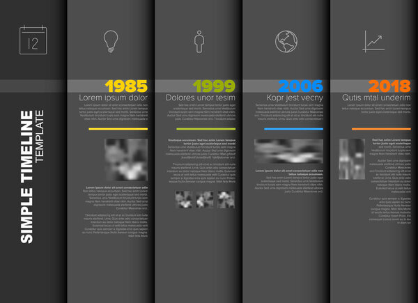 template with big years