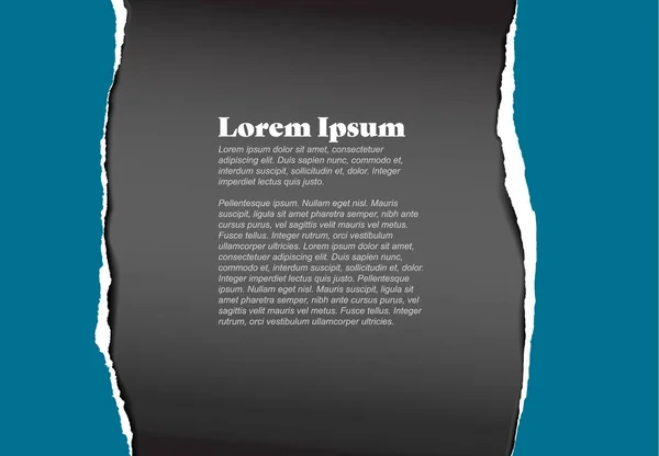 Векторний Розірваний Синій Паперовий Флаєр Абстрактний Шаблон Тла Місцем Вашого — стоковий вектор