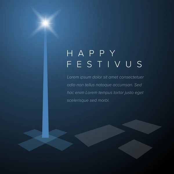 Happy festivus πρότυπο κάρτας — Διανυσματικό Αρχείο