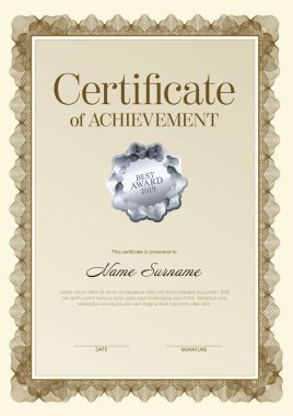 Modern sertifika şablonu