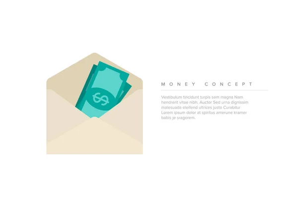 Minimalistisch financieel concept illustratie — Stockvector