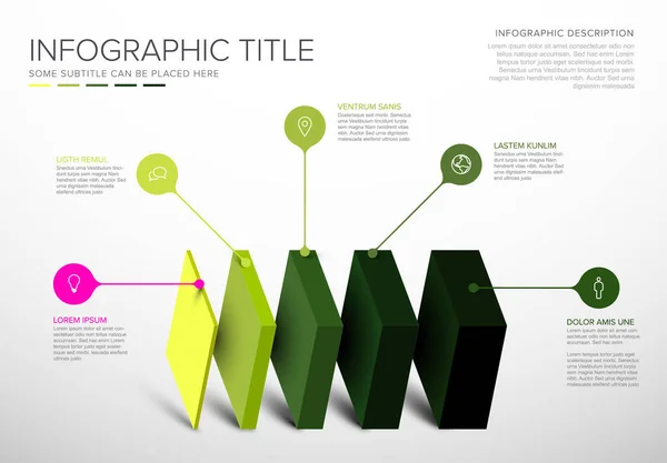 Modèle de couches vectorielles infographiques — Image vectorielle