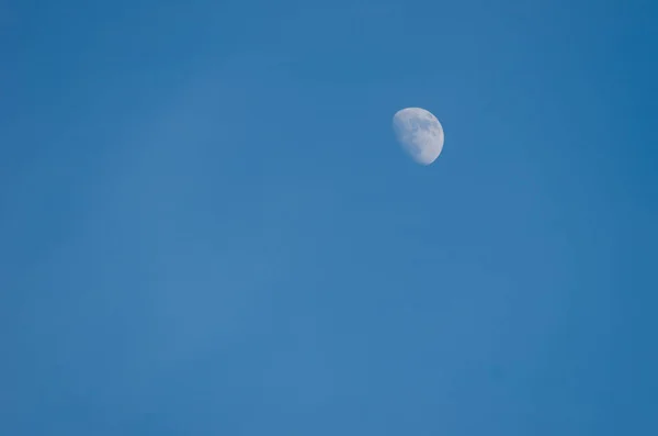 Moon Blue Sky — Stock Photo, Image