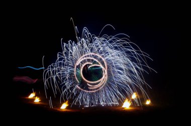 Ateş gösterisi ışık gösterisi, ateş gösterisi, ateş performansı figürlerinden oluşan bir tiyatro gösterisi.