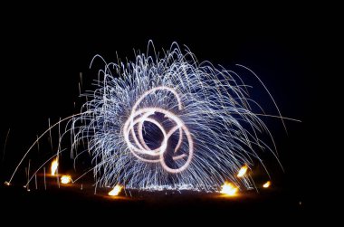 Ateş gösterisi ışık gösterisi, ateş gösterisi, ateş performansı figürlerinden oluşan bir tiyatro gösterisi.