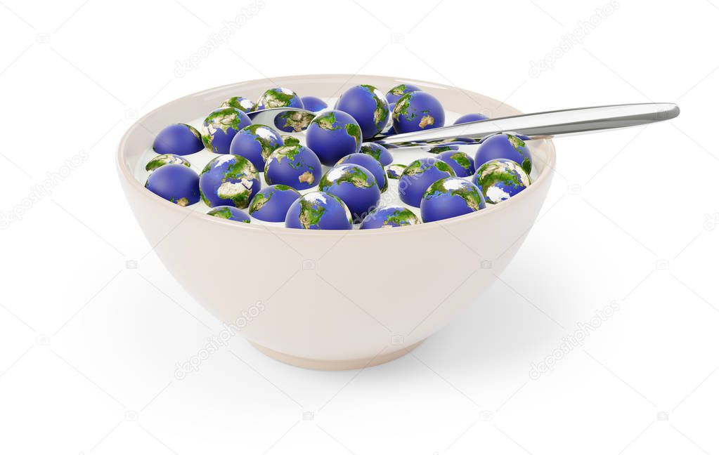 Breakfast Bowl full of small Globes