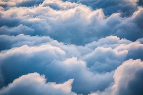 Blick Auf Die Wolken Von Oben Morgengrauen — Stockfoto