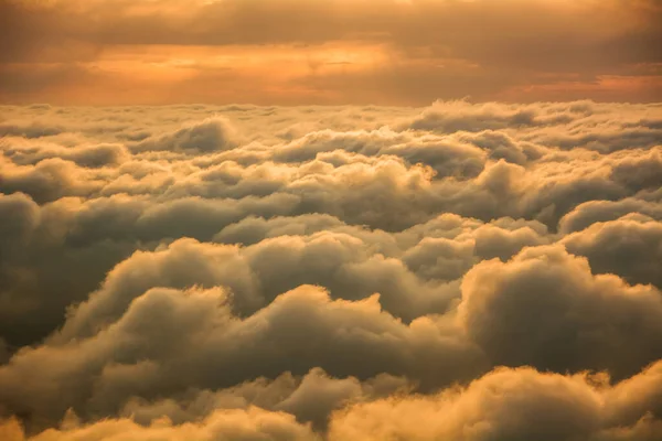 Vista Das Nuvens Cima Amanhecer — Fotografia de Stock