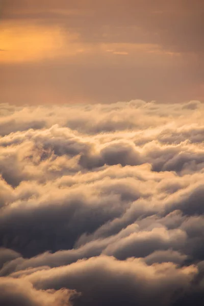 Felhők Látványa Hajnalban — Stock Fotó