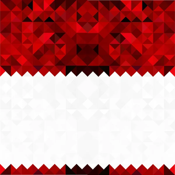 Fondo blanco rojo geométrico abstracto para sus fiestas festivas banner o tarjeta . — Vector de stock