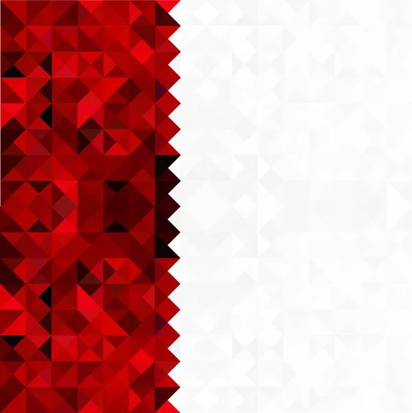 Fondo blanco rojo geométrico abstracto para sus fiestas festivas banner o tarjeta . — Archivo Imágenes Vectoriales