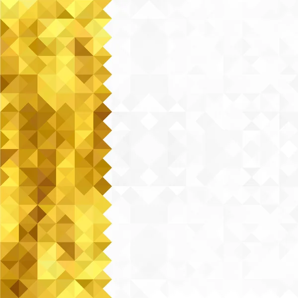 Abstrakte geometrische Gold weißen Hintergrund für Feiertage festlichen Banner oder Karte. — Stockvektor