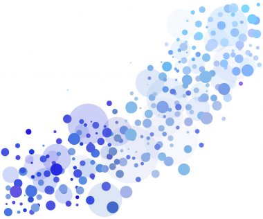 Kabarcıkları ile soyut vektör arka plan. Renkli Daireler veya noktalar şaşırtıcı tasarım için. Rastgele bubbles.