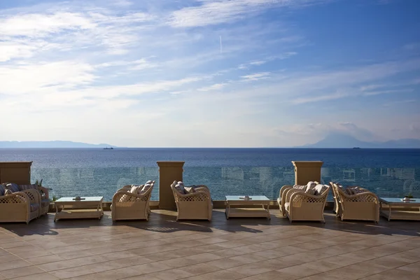 Terrasse im Luxushotel — Stockfoto