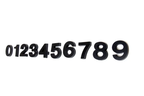ลําดับของตัวเลขจาก 0 ถึง 9 — ภาพถ่ายสต็อก