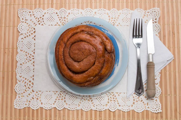 유명한 포르투갈 folar 케이크 — 스톡 사진