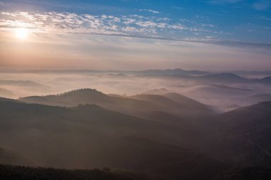 Sabahları puslu hills