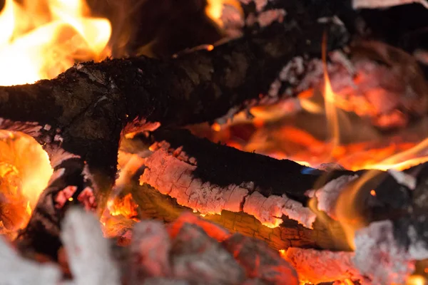 Traditional burning wood — Stock Photo, Image