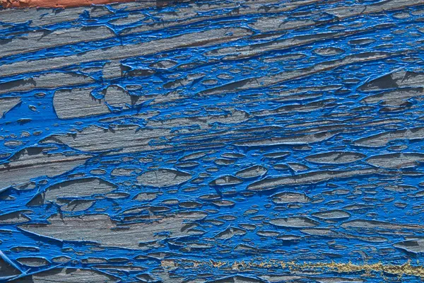 Textura de pintura pelada azul — Foto de Stock