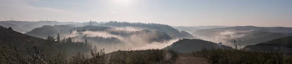 Foggy hills panorama — Stock Photo, Image