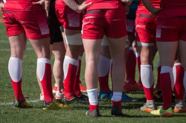 rugby oyuncuları ayakta