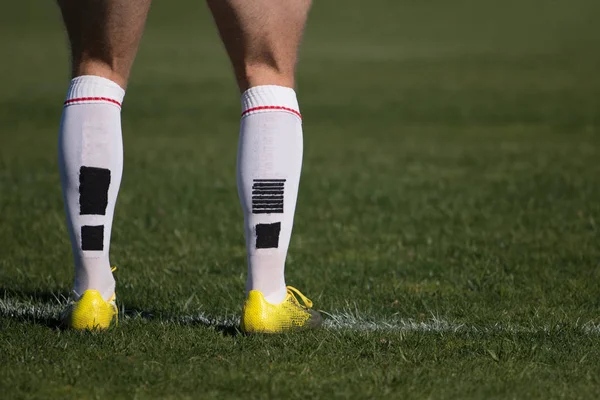 Nohy hráč rugby — Stock fotografie