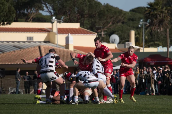 Rugby oyuncuları Algarve Rugby Festivali — Stok fotoğraf