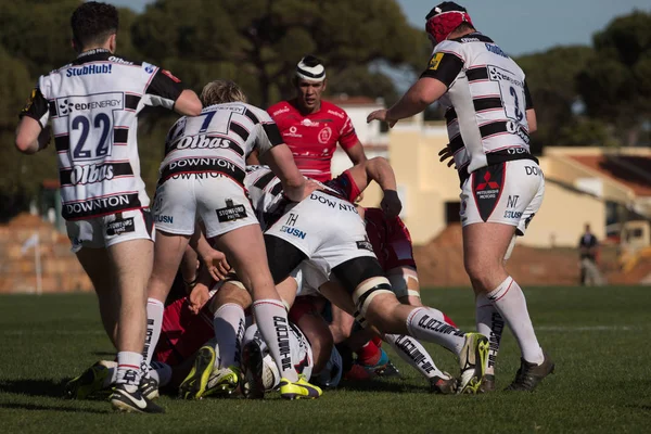 Joueurs de rugby au festival de rugby de l'Algarve — Photo