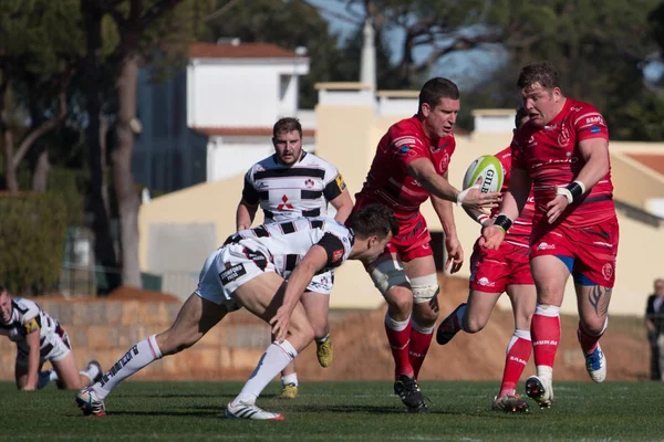 Rugby players in the Algarve Rugby Festival — Stock Photo, Image