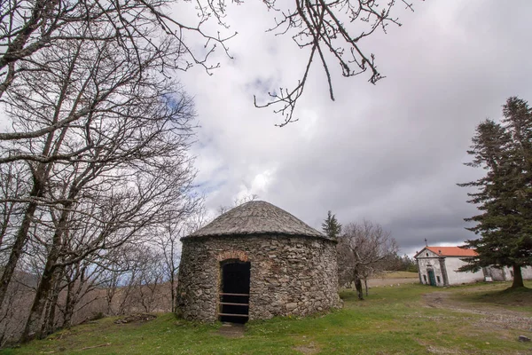 Snow stone storage house