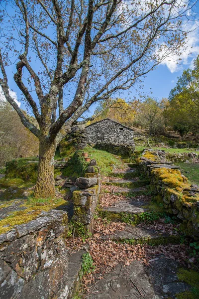 Casa típica de xisto em Portugal — Fotografia de Stock