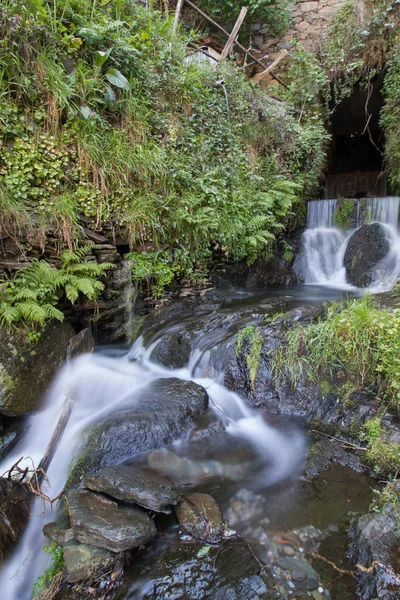 山の中の自然の滝 — ストック写真