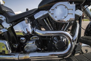 Motosiklet ayrıntı görünümü kapatın 