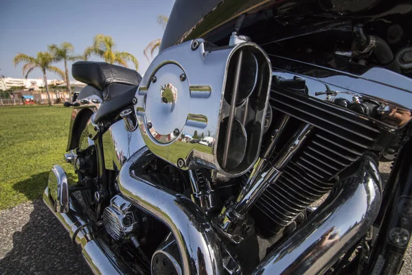 Detalle del motor de motocicleta —  Fotos de Stock