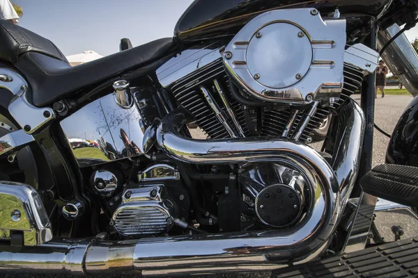 Närbild bild av motorcykel detalj — Stockfoto