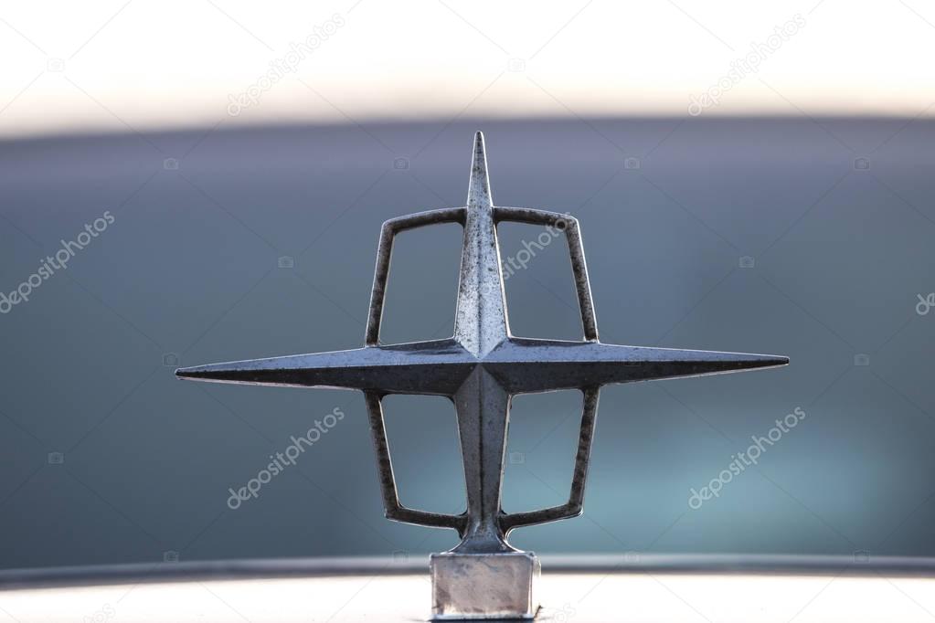 FARO, PORTUGAL - AUGUST 27, 2016: Close up view of Lincoln car brand logo