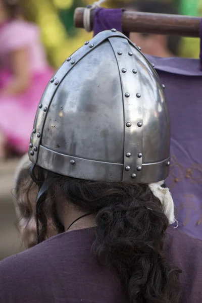 Casque guerrier médiéval — Photo