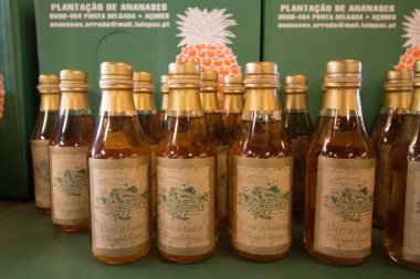 Sao Miguel Island, Azores, Portekiz - 25 Mayıs 2016: Ananas li