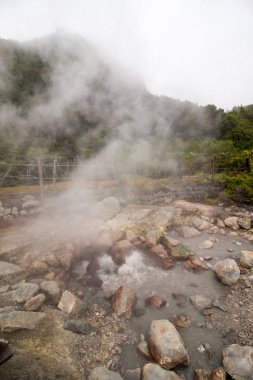 Furnas yakınındaki Fumarolas