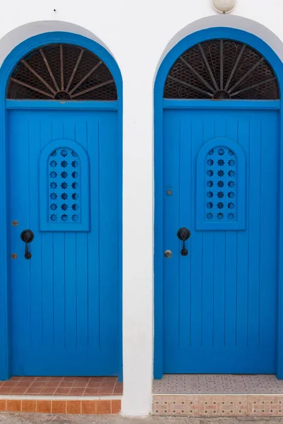Asilah drzwi architektura — Zdjęcie stockowe