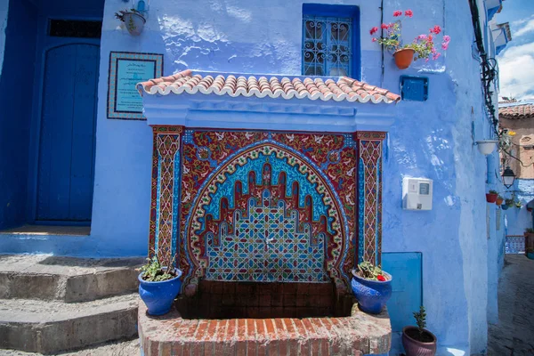 Fontanny wody Chefchaouen — Zdjęcie stockowe