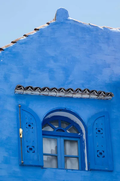 Detalhes das janelas do Chefchaouen — Fotografia de Stock