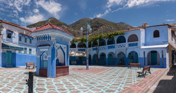 Edificios de la ciudad Chefchaouen — Foto de Stock