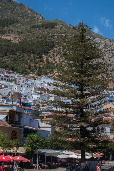 Chefchaouen náměstí — Stock fotografie