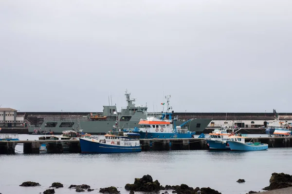 Ponta Delgada docks — Stockfoto