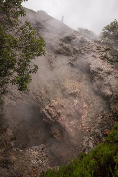 Fumarolas perto de Furnas — Fotografia de Stock