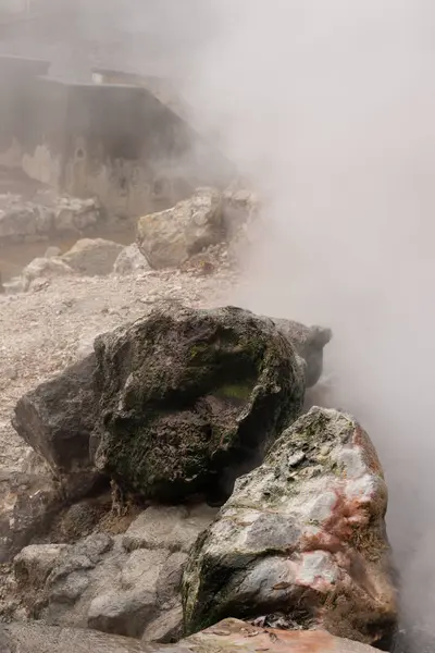 Furnas yakınındaki Fumarolas — Stok fotoğraf