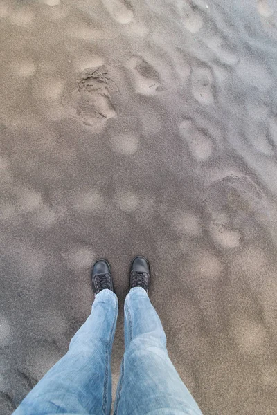 Permanent op het strand — Stockfoto