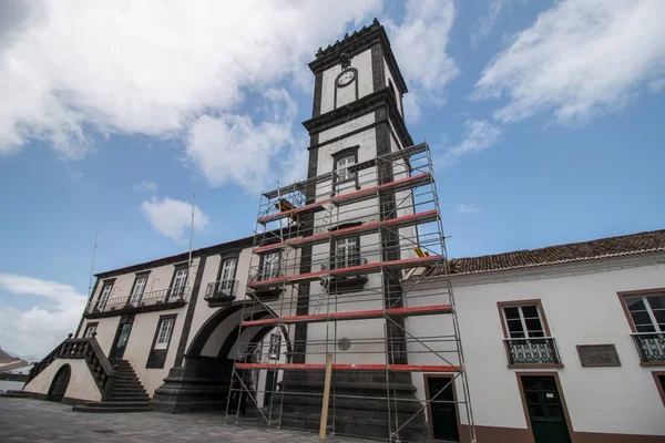 Arquitectura urbana típica dos Açores — Fotografia de Stock