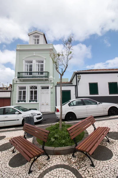 Arquitectura urbana típica dos Açores — Fotografia de Stock